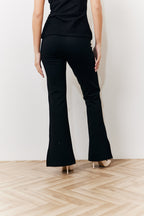 Occasion Black Flare Trousers