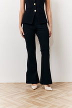Occasion Black Flare Trousers