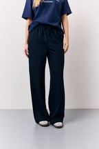 Navy Elasticated Waist Tailored Trouser