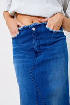 Denim Maxi Skirt