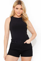 Denim Mom Short