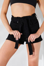 Denim Paper Bag Short