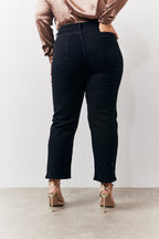 Straight Leg High Rise Ankle Grazer Jeans