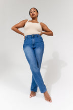 Sofia Straight Leg Mom Jeans