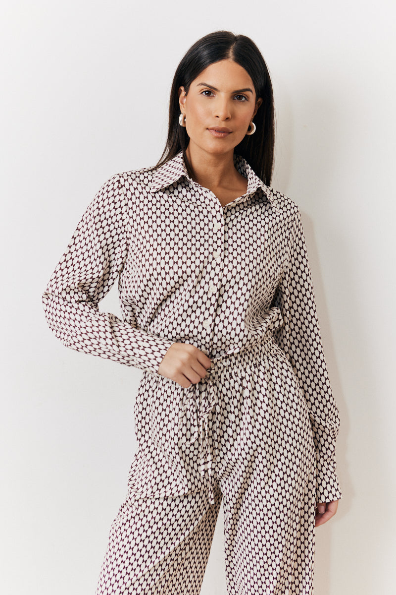 Geo Printed Relaxed Shirt