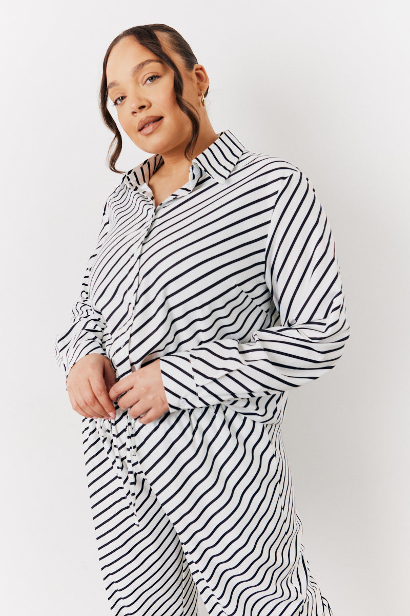 Black & White Striped Shirt