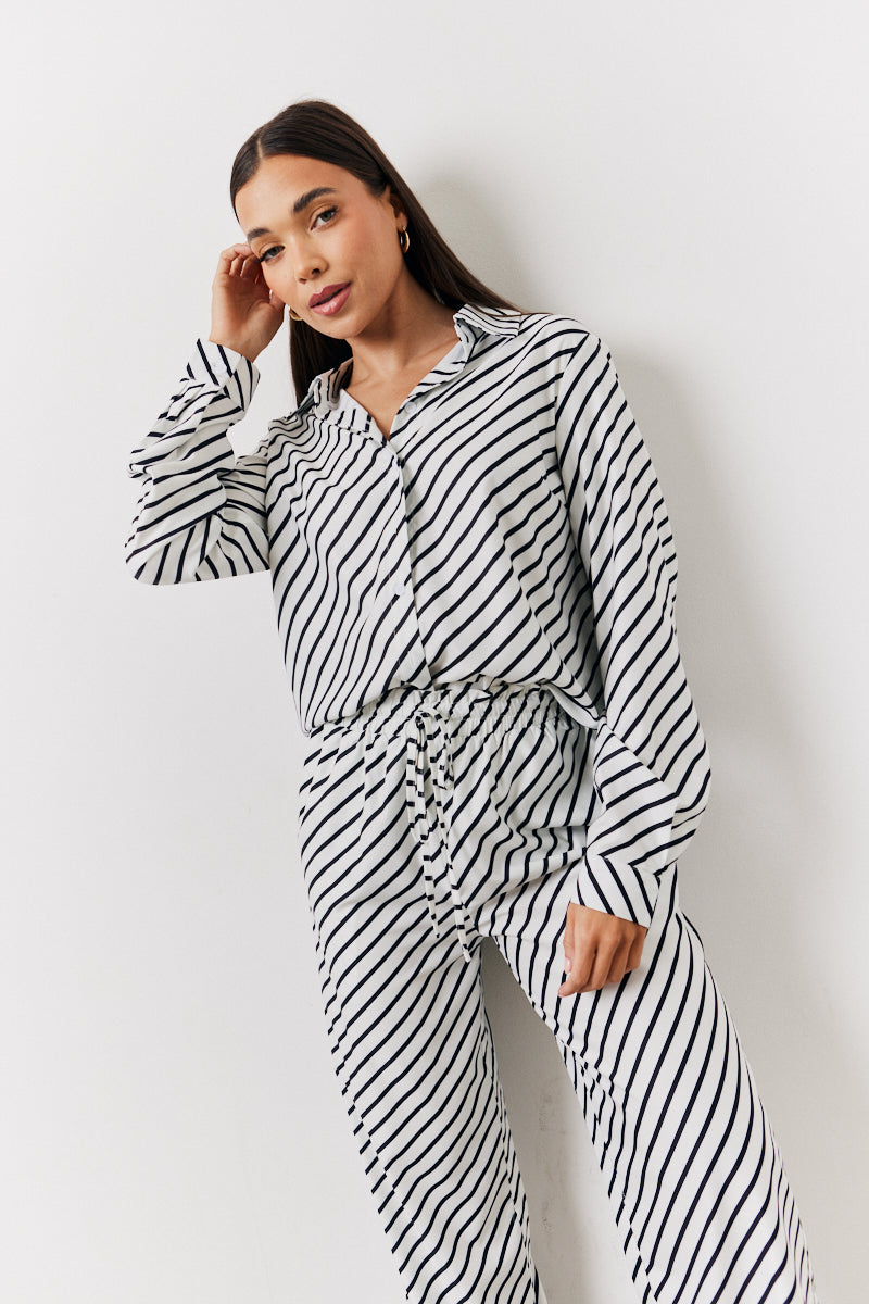 Black & White Striped Shirt