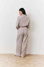 Geo Printed Wide Leg Trousers