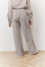 Geo Printed Wide Leg Trousers