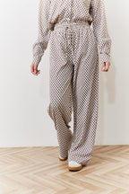 Geo Printed Wide Leg Trousers