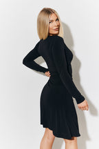 Magic Sculpting Wrap Mini Skater Dress