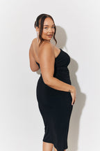 Magic Sculpting Bandeau Bodycon Midi Dress