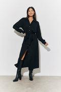 Belted Midi Shirt Dress
