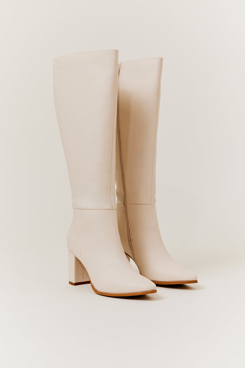 Kylie Heeled High Leg Boot
