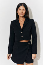 Cropped Tailored Blazer