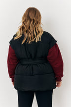 Tie Waist Puffer Gilet