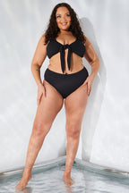 Sculpt and Control Crinkle High Waisted High Leg Bikini Brief