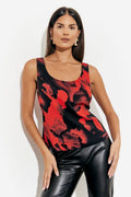Abstract Scoop Cami Top