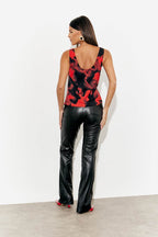 Abstract Scoop Cami Top