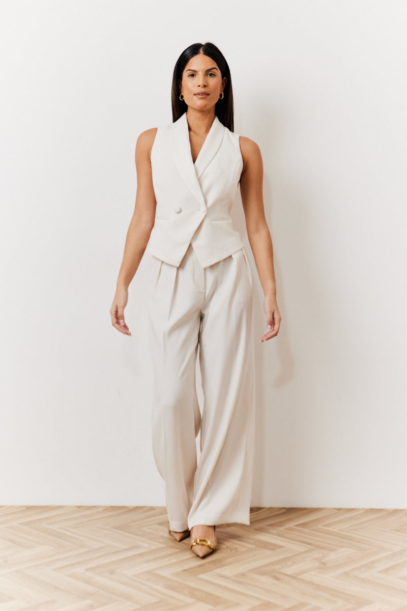 Cream Tux Waistcoat
