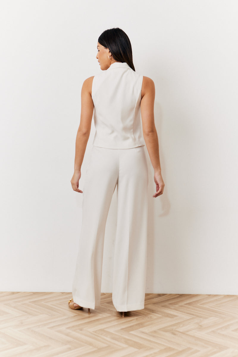 Cream Tux Waistcoat