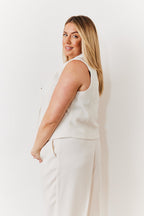Cream Tux Waistcoat