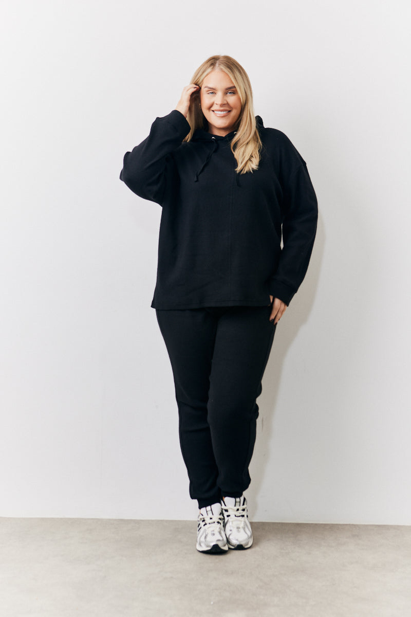 Brushed Rib Co Ord Hoodie