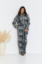Abstract Stripe Co-Ord Shirt