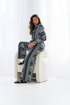 Abstract Stripe Co-Ord Shirt