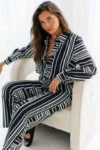 Abstract Stripe Co-Ord Shirt