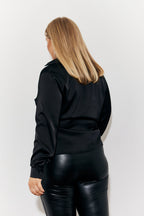 Asymmetric Button Detail Shirt