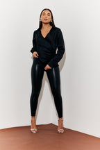 Asymmetric Button Detail Shirt