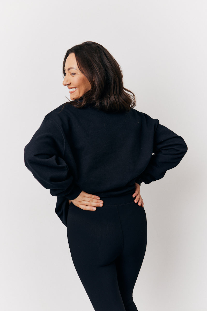 Black Team Bride Slogan Sweatshirt