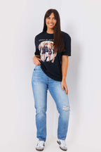 Girls Aloud Gold Slogan T-Shirt
