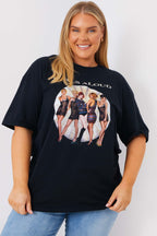 Girls Aloud Gold Slogan T-Shirt