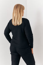 Brushed Rib Asymmetric Co-Ord Top