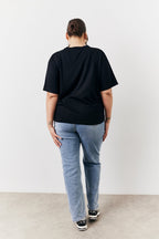 Black and White 2 Pack Slouchy V-Neck T-Shirt