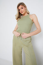 Ribbed Racer Vest
