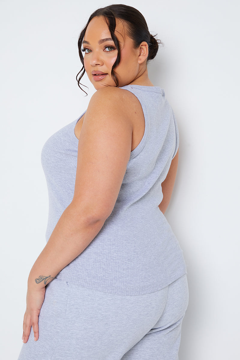 Ribbed Racer Vest