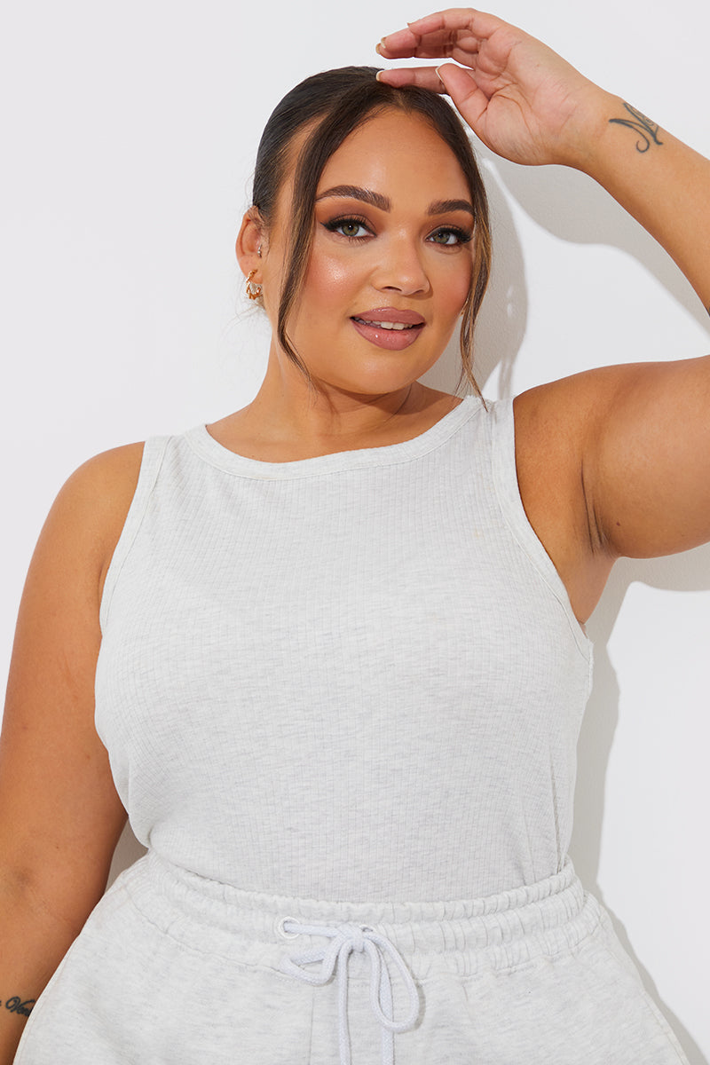 Ribbed Racer Vest