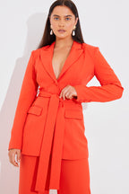 Tailored Belted Blazer