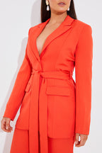 Tailored Belted Blazer