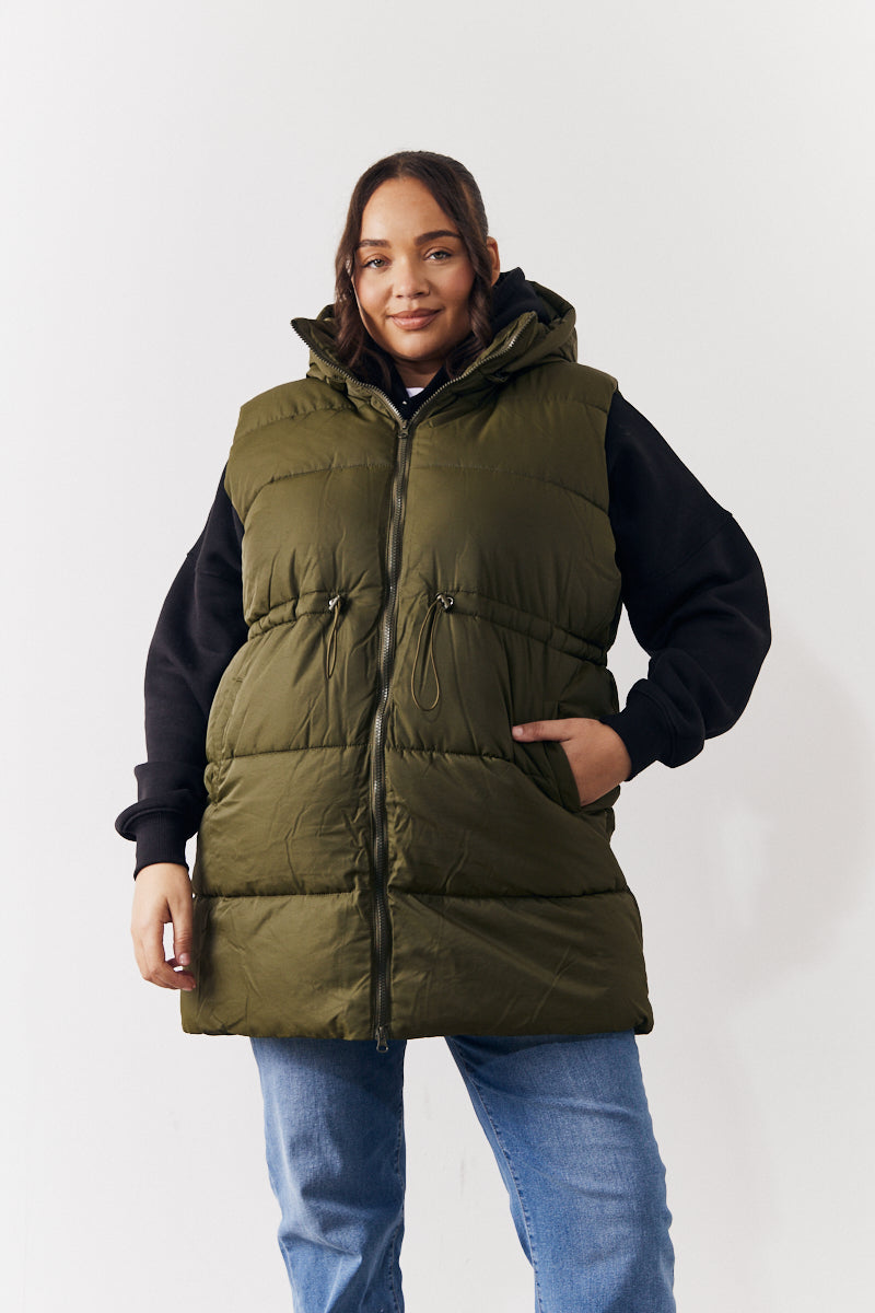 Cinched Waist Gilet