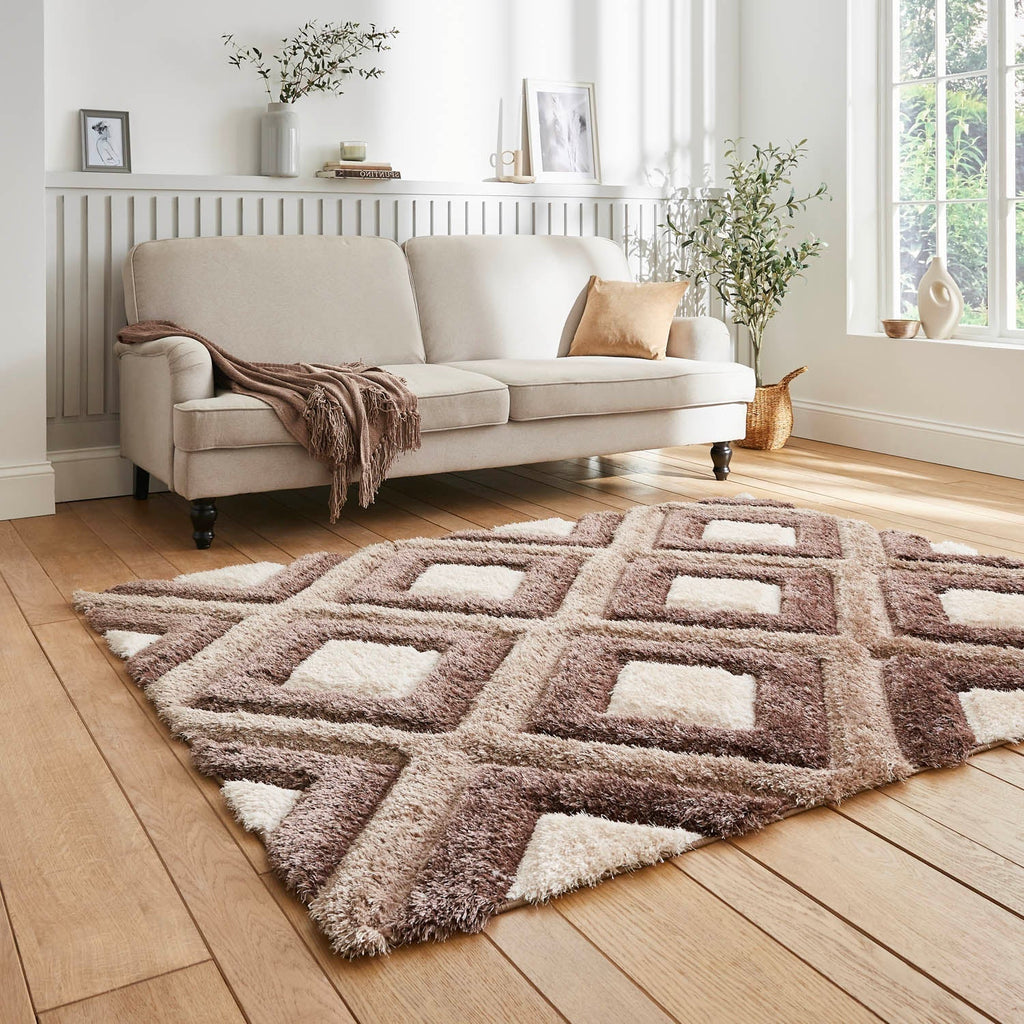 Olympia GR224 Beige/Brown Geometric Rug
