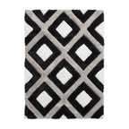 Olympia GR224 Black/White Geometric Rug