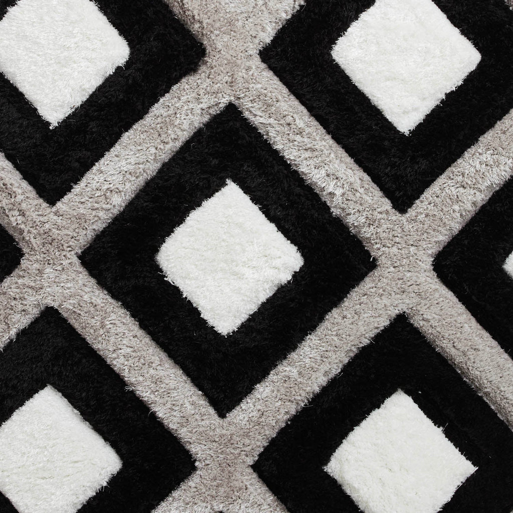 Olympia GR224 Black/White Geometric Rug