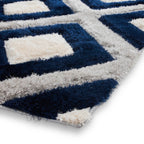 Olympia GR224 Grey/Navy Geometric Rug