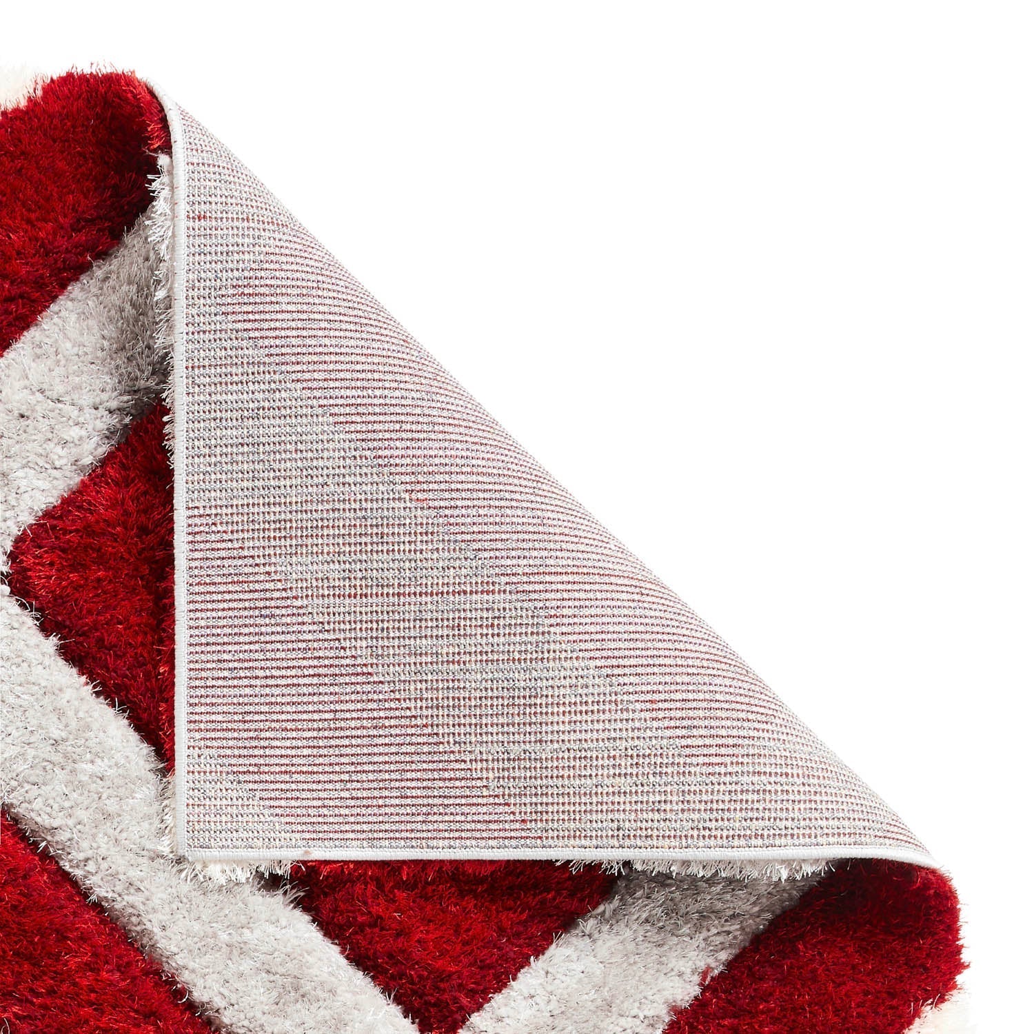 Olympia GR224 Grey/Red Geometric Rug