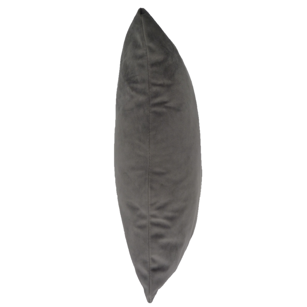 Opulence Steel Grey Velvet Cushion (50cm x 50cm)