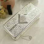 Personalised Box Antique Silver Plated Jewellery Box
